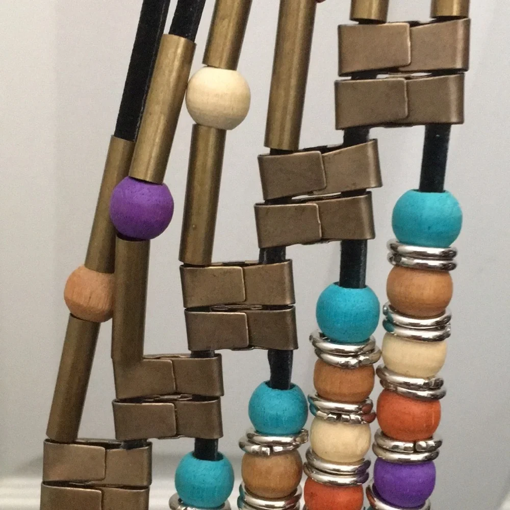 FINAL MARKDOWN Beaded Leather Belt